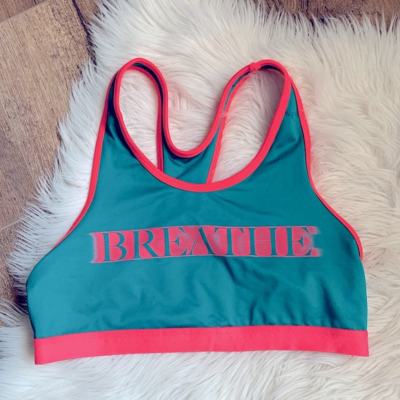 Danskin Other - Danskin Teal and Coral Breathe Sports Bra